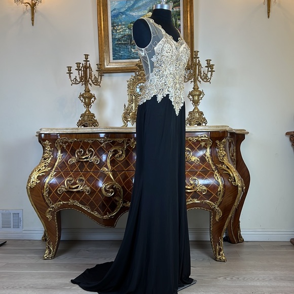 Meier Collection formal stretchy evening party prom dress - Picture 4 of 6